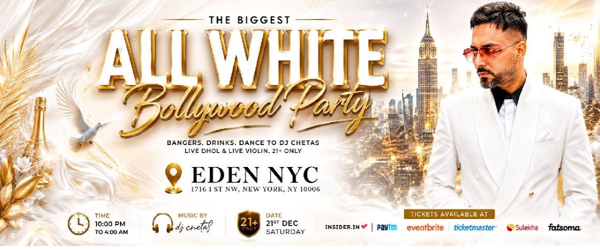 ALL WHITE BOLLYWOOD PARTY