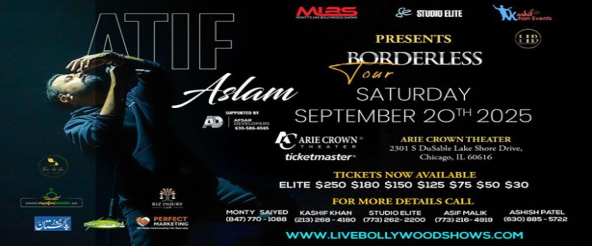 Atif Aslam's Borderless Tour Live in Chicago 2025