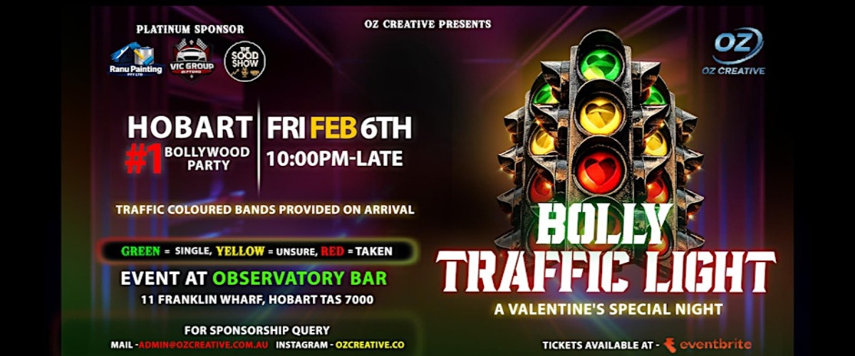 Bolly Traffic Light – Valentine’s Bollywood Party | Hobart