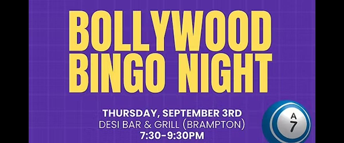 Bollywood Bingo Night @ Desi Bar & Grill (Brampton)