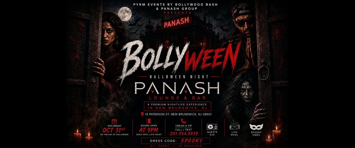 Bollywood Halloween Party in NJ @ PANASH, New Brunswick