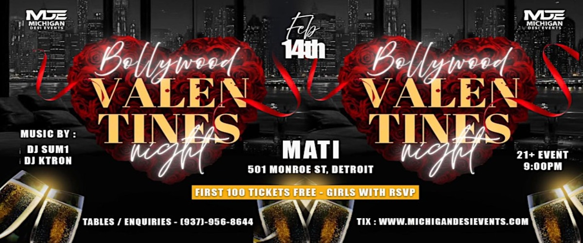 BOLLYWOOD VALENTINE’S NIGHT – DETROIT