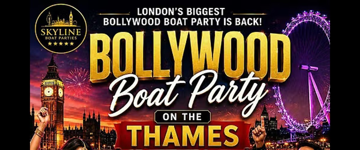 Flash sale Bollywood Desi boat party on the Thames