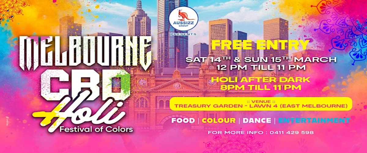 MELBOURNE CBD HOLI – FESTIVAL OF COLORS 2026