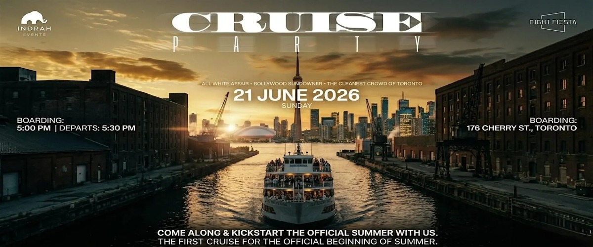 Summer Official Bollywood Cruise | Sundowner | Toronto | Boat Party